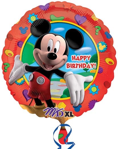 18 Inch Mickey Mouse Birthday Foil Balloon