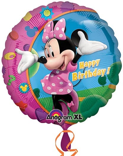 18 Inch Minnie Mouse Birthday Foil Balloon