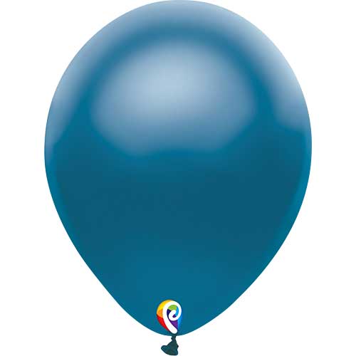 12" Funsational Pearl Blue Latex Balloons by Pioneer Balloon