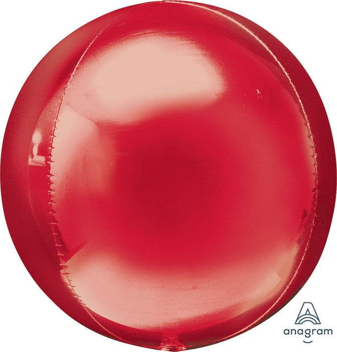 15 Inch Red Orbz Foil Balloon