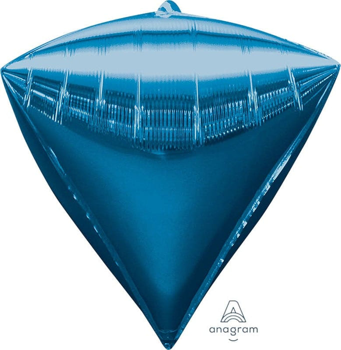15 Inch Blue Diamondz Foil Balloon