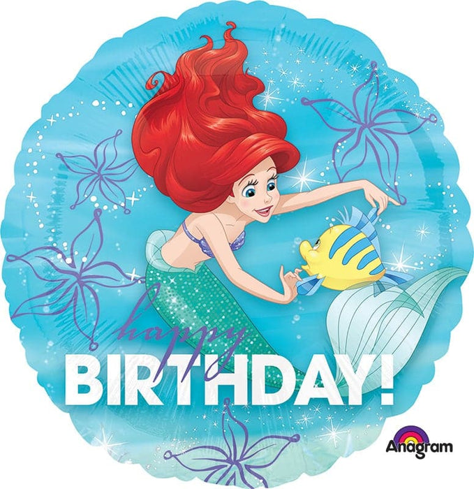 18 Inch Little Mermaid Birthday Foil Balloon