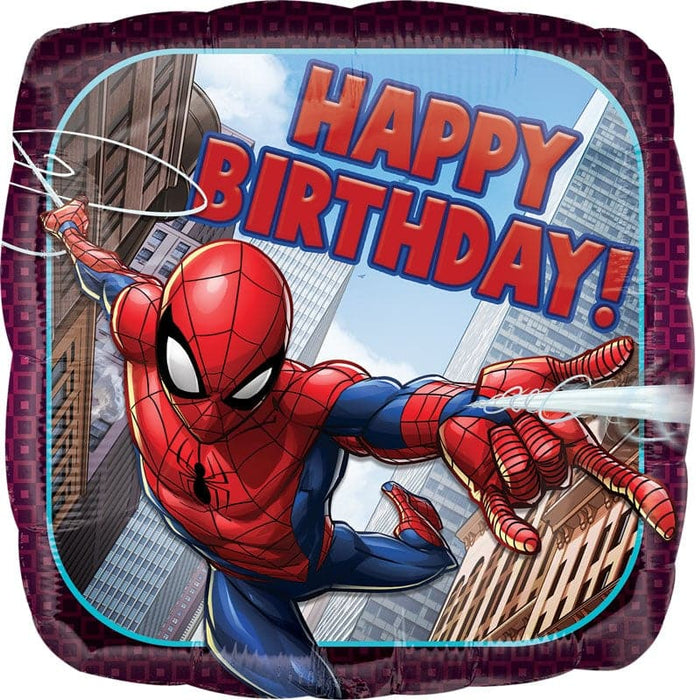 18 Inch Spiderman Birthday Foil Balloon
