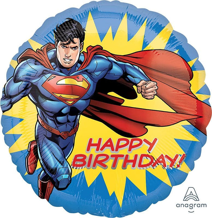 18 Inch Superman Birthday Foil Balloon