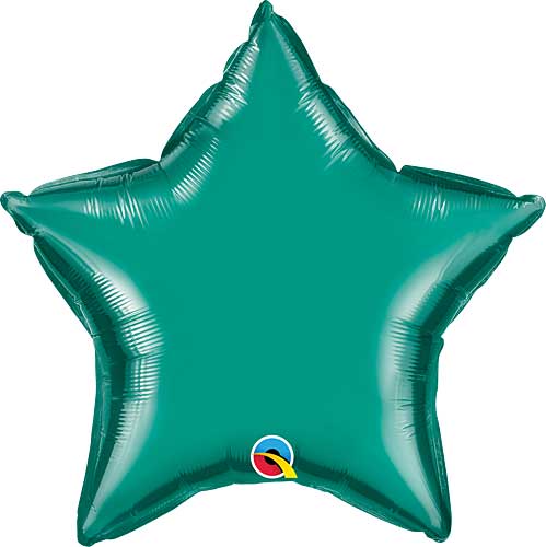 18 Inch Teal Star Foil Balloon