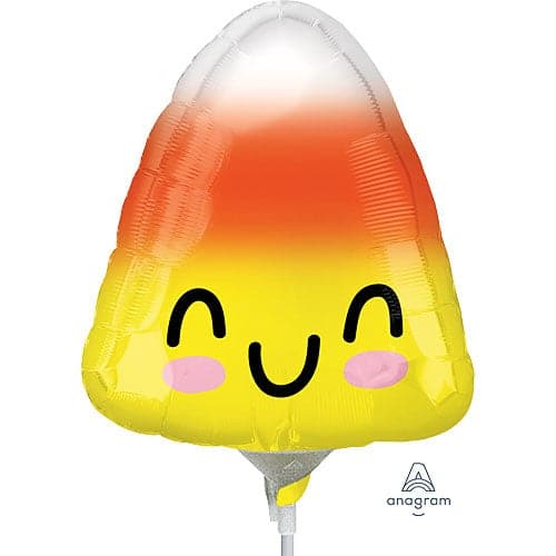 8 Inch Ombre Candy Corn Mini Shape Air-Filled Foil Balloon