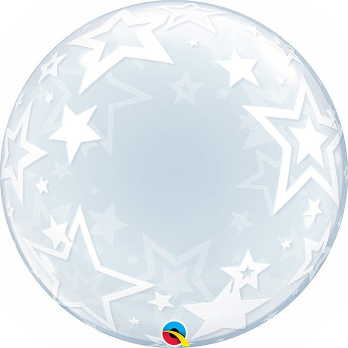 24 Inch Decorator Stylish Stars Bubble Balloon