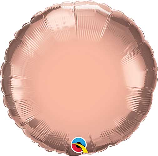 18 Inch Rose Gold Round Foil Balloon