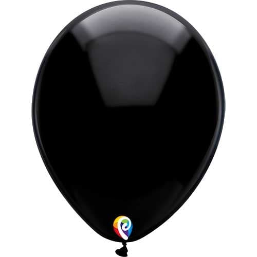 12" Funsational Black Latex Balloons by Pioneer Balloon