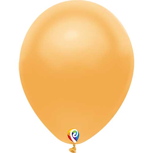 12" Funsational Metallic Gold Latex Balloons by Pioneer Balloon