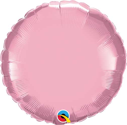 18 Inch Pearl Pink Round Foil Balloon