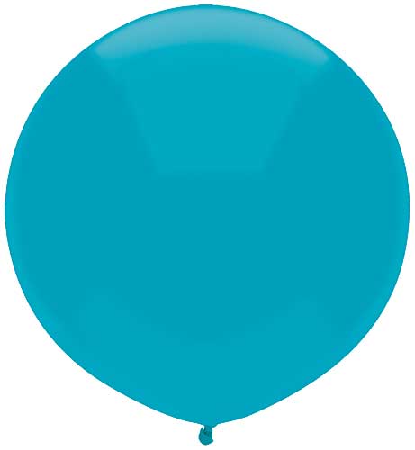 17" Island Blue Latex Balloons by Balloon Supply of America