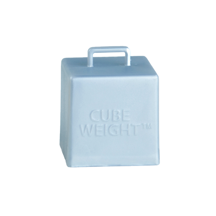 65 gram Cube Weight™ Balloon Weight | Metallic Silver | 10 pc