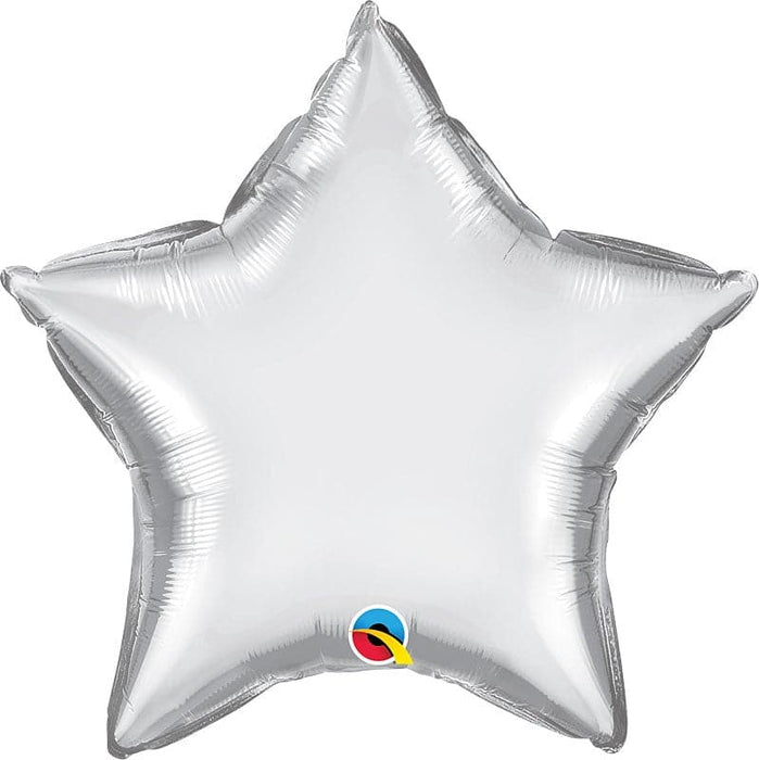 18 Inch Chrome Silver Star Foil Balloon