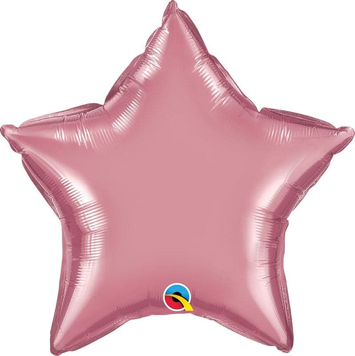 18 Inch Chrome Mauve Star Foil Balloon