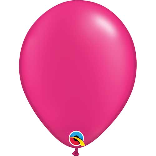 Pearl Magenta Latex Balloons by Qualatex