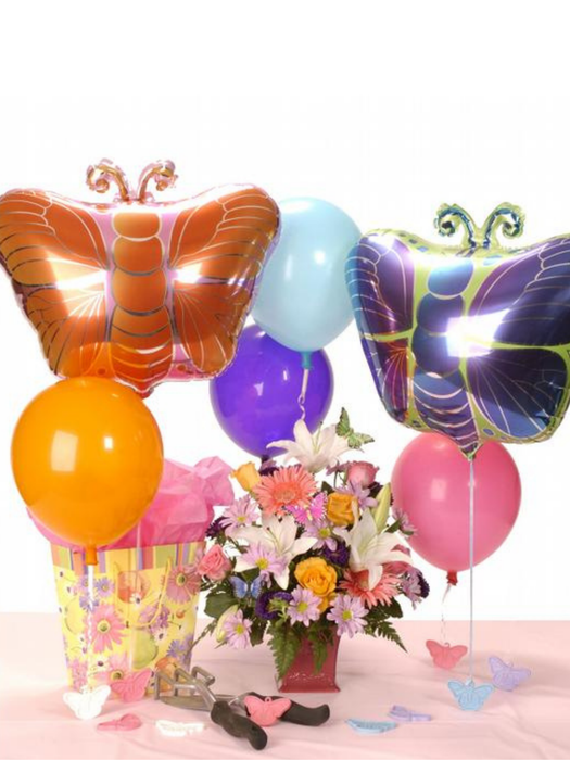 Bulk 10-Gram Happy Butterfly Balloon Weights | 100 pc x 10 bags (1000 pcs)