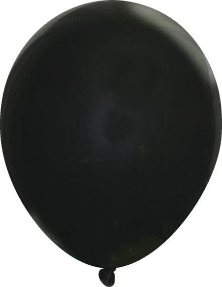 11" Self-Sealing Valved Latex Balloons | Crystal Black | 1,000 pcs