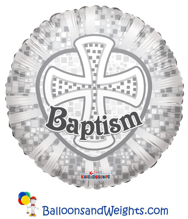 18 Inch Baptism Foil Balloon | 100 pcs