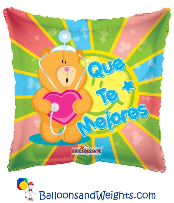 18 Inch Doctor Bear Que Te Mejores Foil Balloon | 100 pcs