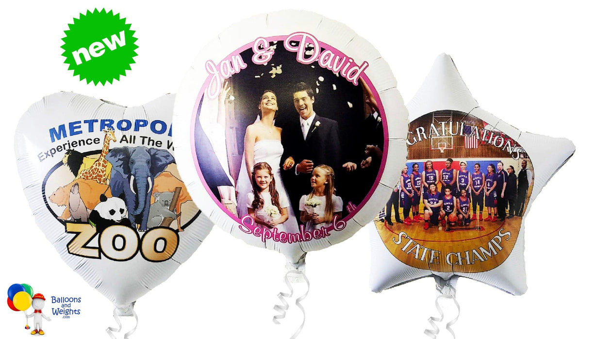 Full Color Custom Printed 17" Foil Balloons | 50 pcs