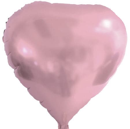 18" Pastel Pink Heart Balloons | 50 pc
