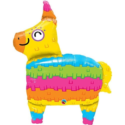 34 Inch Rainbow Piñata Shape Foil Balloon