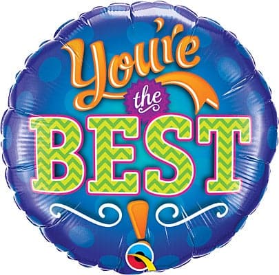 18 Inch You're The Best Emblem Foil Balloon