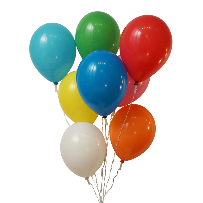 11" Standard Assorted Color Latex Balloons by Gayla