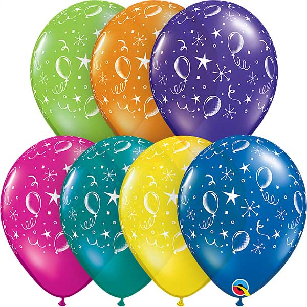 11" Party Balloons Fantasy Assortment Latex Balloons by Qualatex