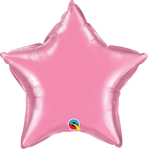 18 Inch Rose Pink Star Foil Balloon