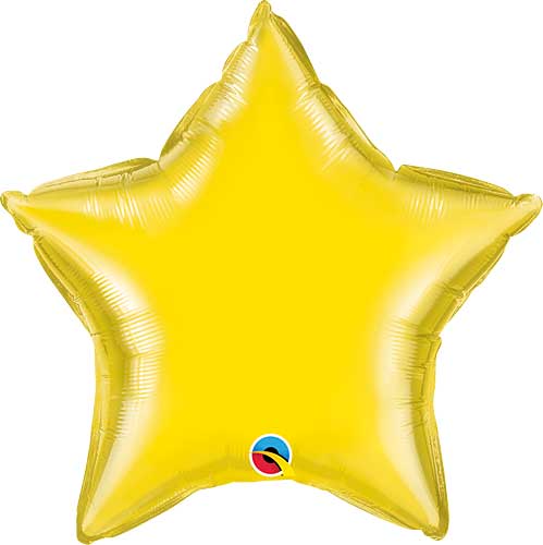 18 Inch Yellow Star Foil Balloon