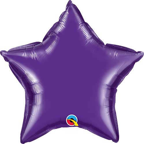 Quartz Purple Star Foil Balloon