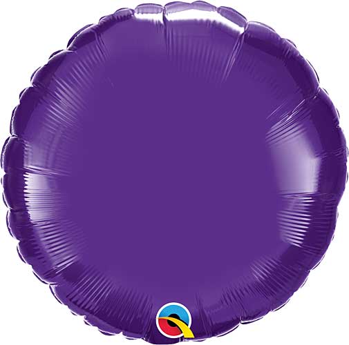 Quartz Purple Round Foil Balloon