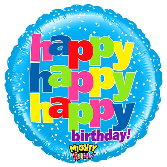 Mighty Bright Happy Happy Birthday 18in.