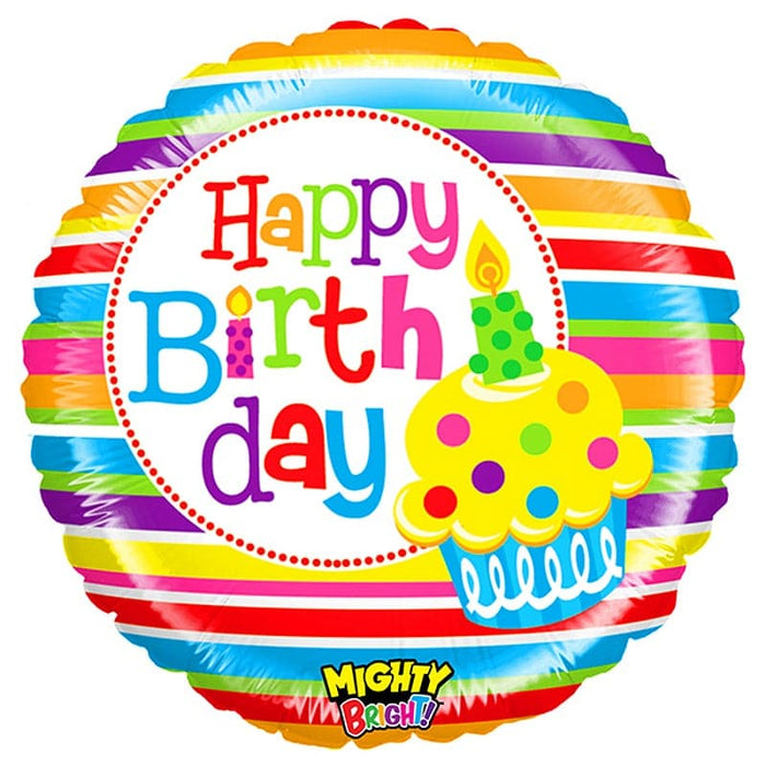 Mighty Bright Cupcake Birthday 18in.