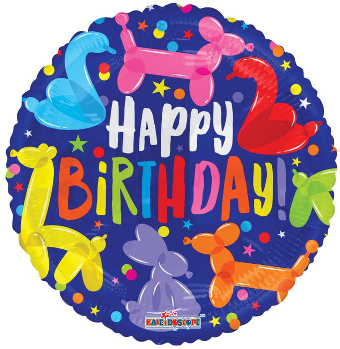 18" Happy Birthday Animal Balloons Foil Balloons | 100 pcs
