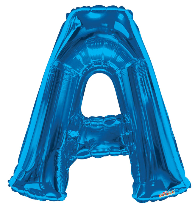34" Jumbo Letter Foil Balloons | Royal Blue A | 50 pc