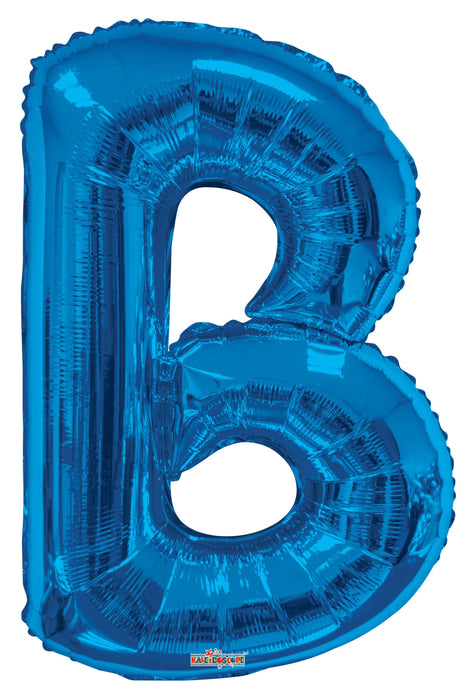 34" Jumbo Letter Foil Balloons | Royal Blue B | 50 pc