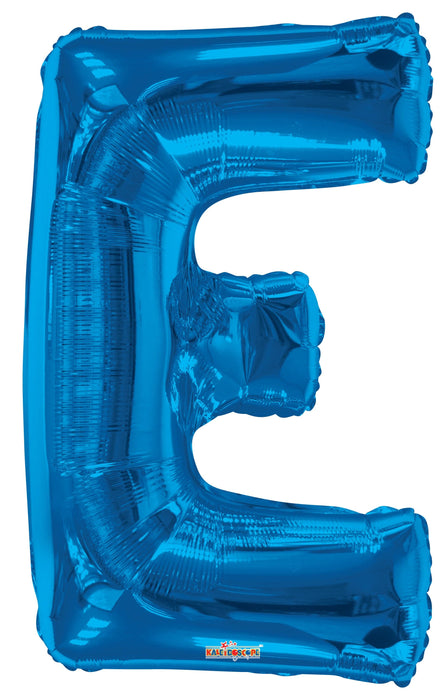 34" Jumbo Letter Foil Balloons | Royal Blue E | 50 pc