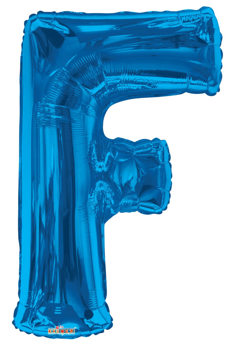 34" Jumbo Letter Foil Balloons | Royal Blue F | 50 pc