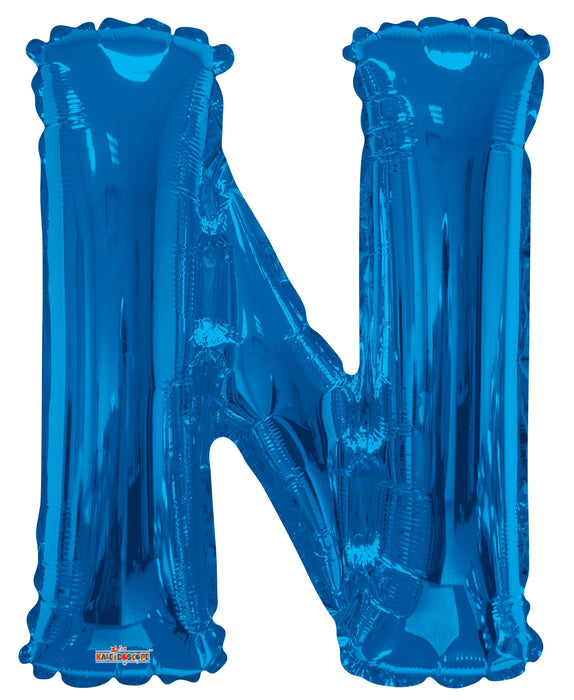 34" Jumbo Letter Foil Balloons | Royal Blue N | 50 pc