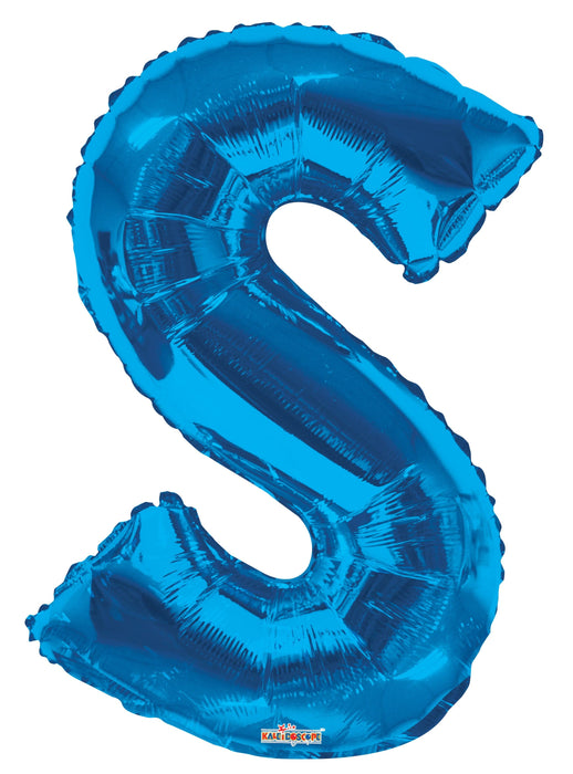 34" Jumbo Letter Foil Balloons | Royal Blue S | 50 pc