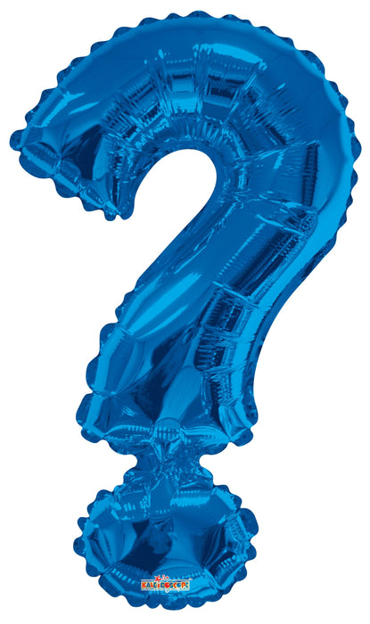 34" Jumbo Letter Foil Balloons | Royal Blue Question Mark ? | 50 pc