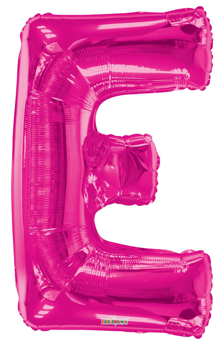 34" Jumbo Letter Foil Balloons | Hot Pink E | 50 pc