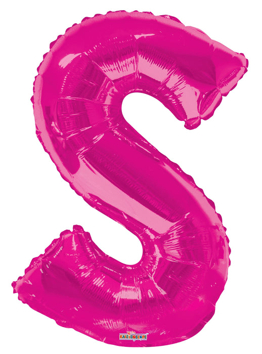 34" Jumbo Letter Foil Balloons | Hot Pink S | 50 pc