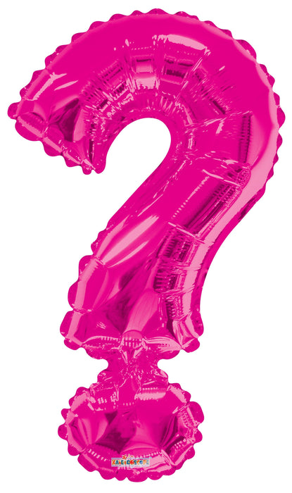 34" Jumbo Letter Foil Balloons | Hot Pink Question Mark ? | 50 pc