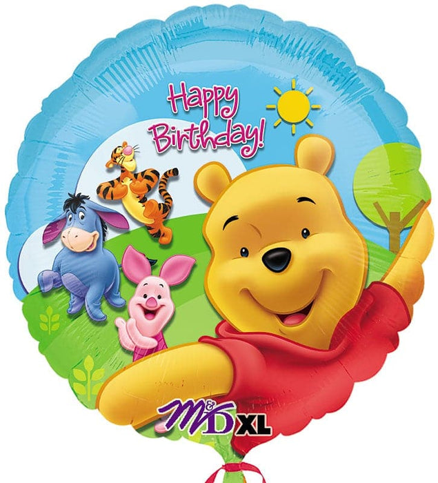 18 Inch Winnie The Pooh Birthday Foil Balloon