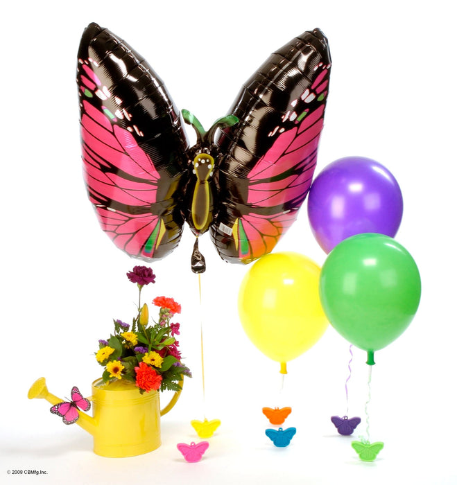 15 gram Happy Butterfly Balloon Weights | Neon Asst. | 50 pc