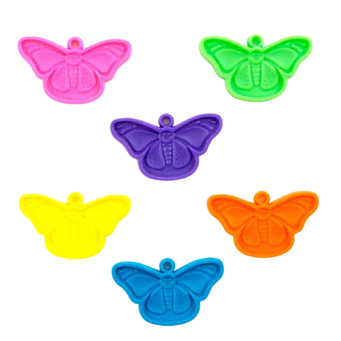 Bulk 15 gram Happy Butterfly Balloon Weights | Neon Asst. | 50 pc x 15 bags (750 pcs)